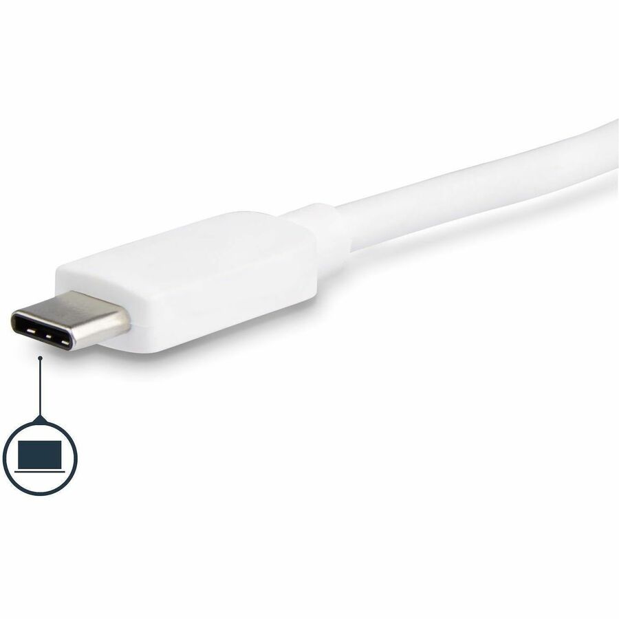 StarTech.com USB C Multiport Adapter to DVI-D (Digital) Video - 60W PD Passthrough/GbE/USB-A - Portable USB Type-C/Thunderbolt 3 Mini Dock