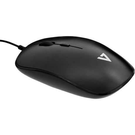 V7 MU200-1E Mouse - USB - Optical - 4 Button(s) - Black