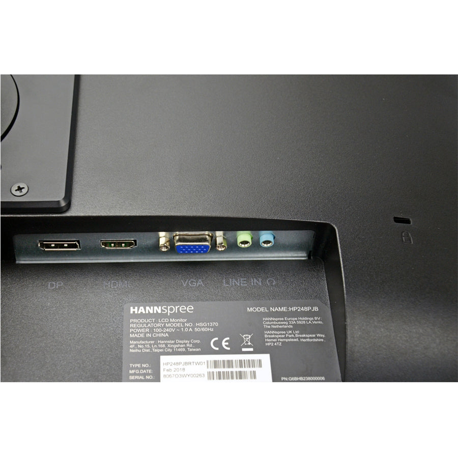 Hanns.G HP248PJB Full HD LCD Monitor - 16:9 - Black