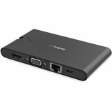 StarTech.com USB C Multiport Adapter - USB Type-C Mini Dock with HDMI 4K or VGA Video - 100W PD Passthrough, 3x USB 3.0, GbE, SD & MicroSD