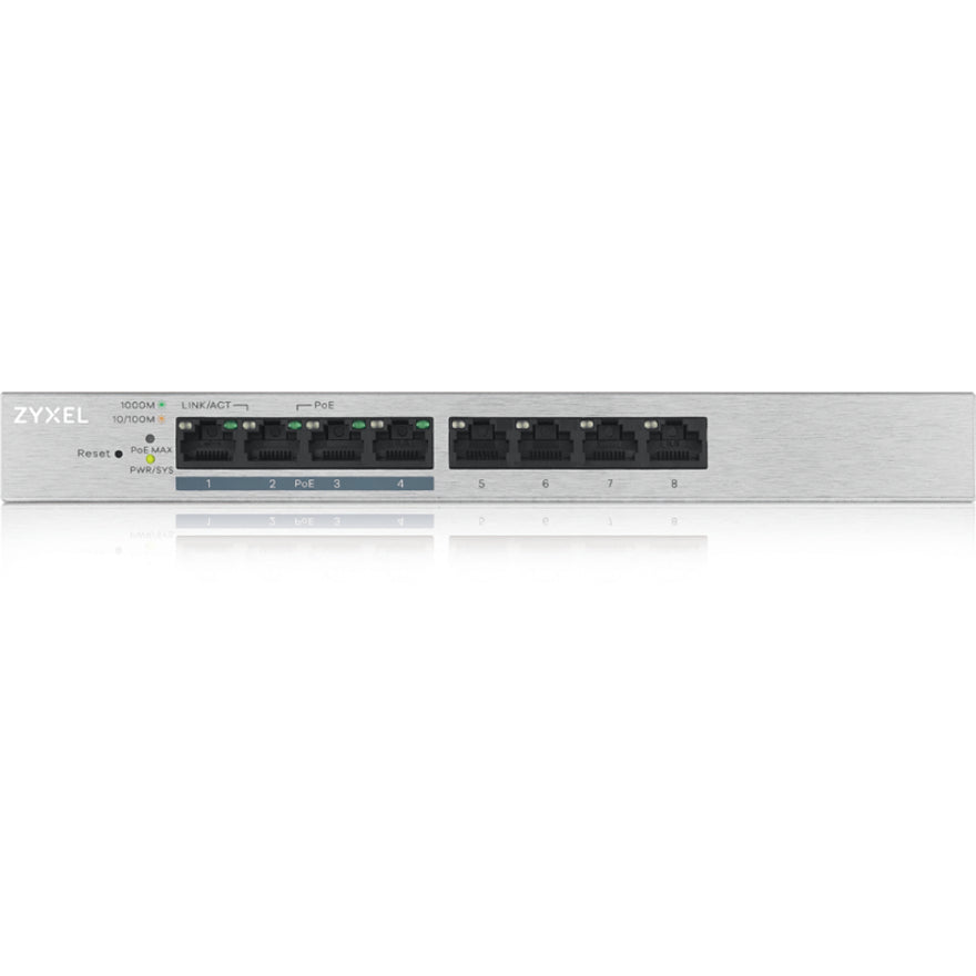 ZYXEL GS1200 GS1200-8HP v2 8 Ports Manageable Ethernet Switch - Gigabit Ethernet