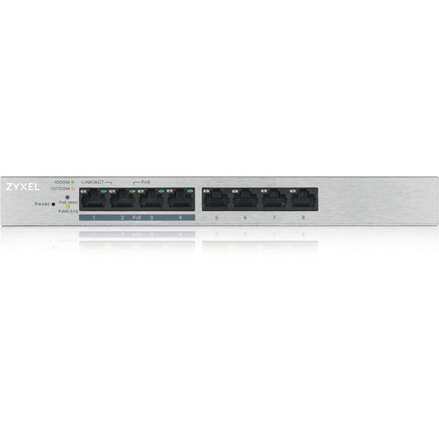 ZYXEL GS1200 GS1200-8HP v2 8 Ports Manageable Ethernet Switch - Gigabit Ethernet