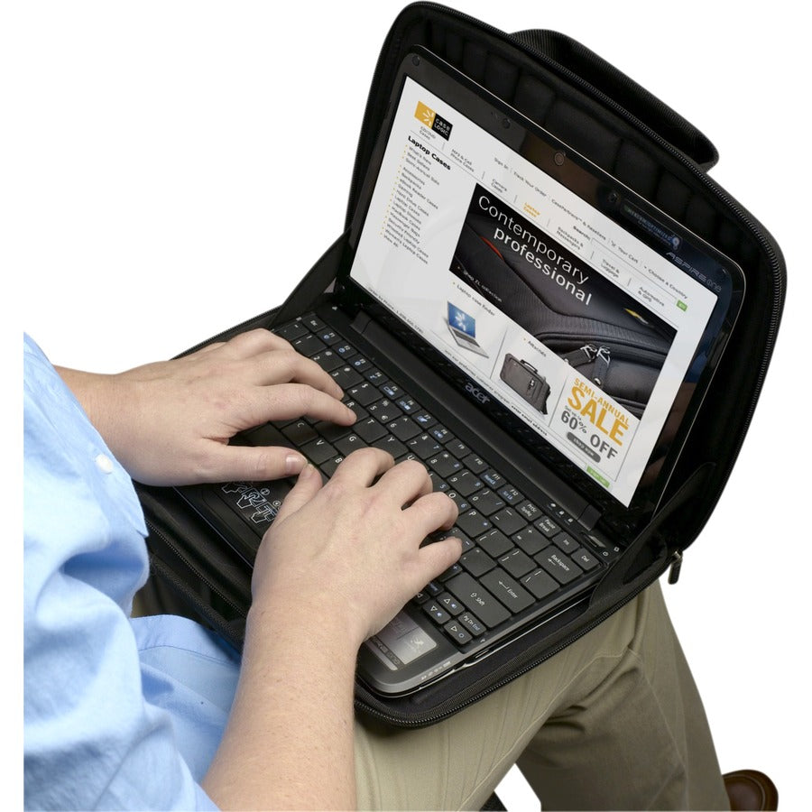 Case Logic QNS-111 BLACK Carrying Case (Sleeve) for 30.5 cm (12") Apple Chromebook, MacBook Air - Black