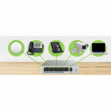 ZYXEL GS1005HP 5 Ports Ethernet Switch - Gigabit Ethernet - 1000Base-T - Silver