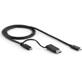StarTech.com Universal Laptop Docking Station, Hybrid USB-C & USB-A Dock, Dual 4K DP & HDMI, 100W PD, Mac / Windows / Chrome OS, GbE