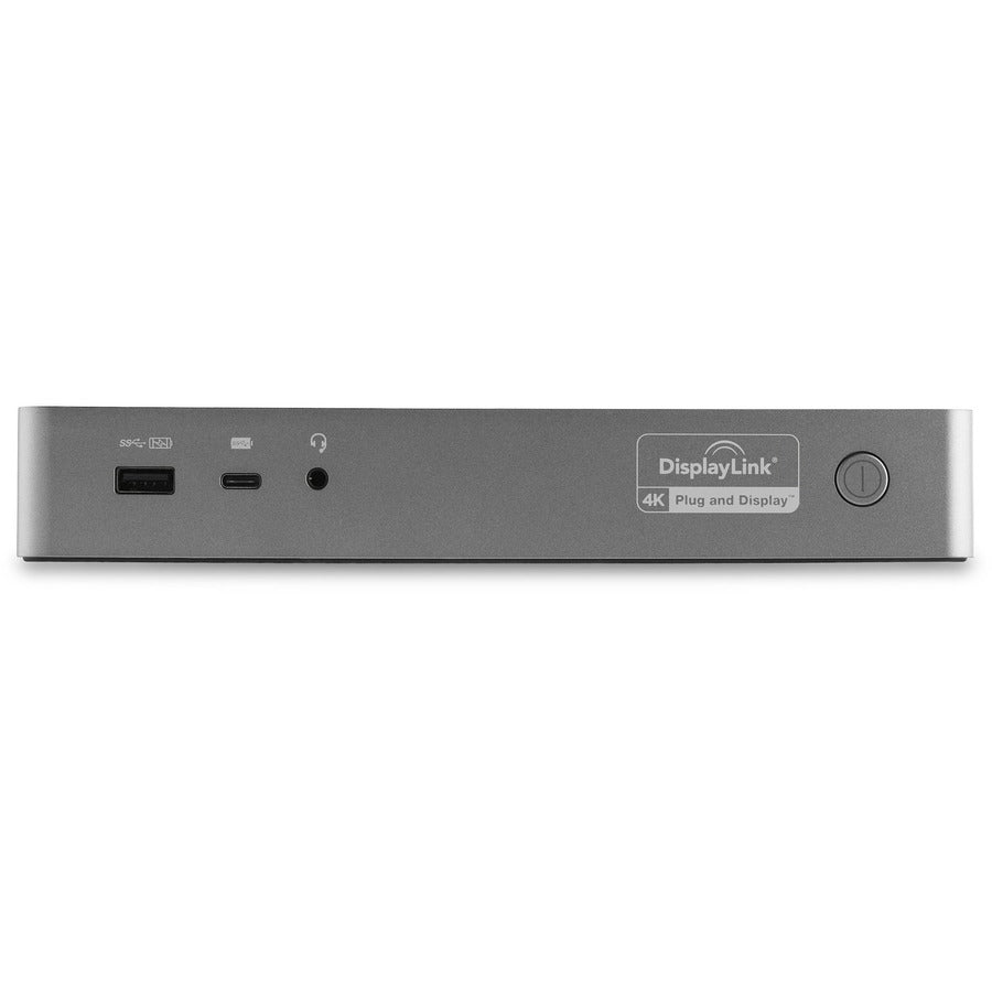 StarTech.com Universal Laptop Docking Station, Hybrid USB-C & USB-A Dock, Dual 4K DP & HDMI, 100W PD, Mac / Windows / Chrome OS, GbE