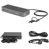 StarTech.com Universal Laptop Docking Station, Hybrid USB-C & USB-A Dock, Dual 4K DP & HDMI, 100W PD, Mac / Windows / Chrome OS, GbE