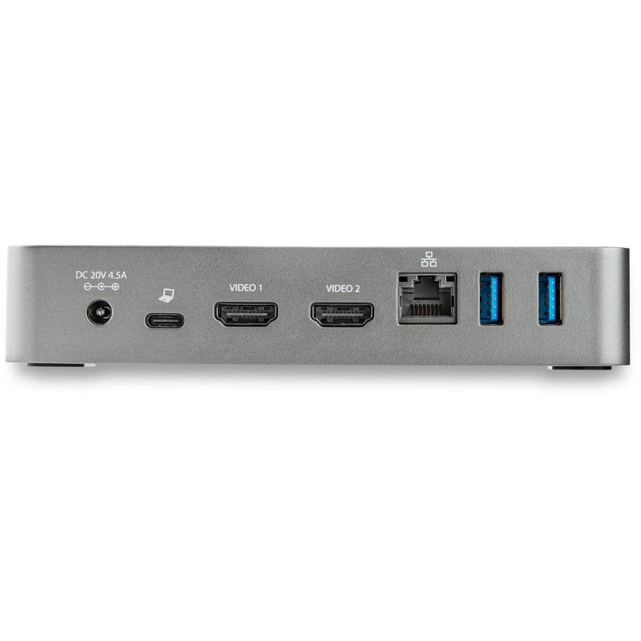 StarTech.com USB-C Dock - Dual Monitor 1080p HDMI Laptop Docking Station - 60W Power Delivery - 1x USB-C, 3x USB-A, GbE - Mac & Windows