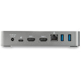 StarTech.com USB-C Dock - Dual Monitor 1080p HDMI Laptop Docking Station - 60W Power Delivery - 1x USB-C, 3x USB-A, GbE - Mac & Windows