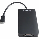 V7 V7UC-U3CRJ45HDVG-BLK USB Type C Docking Station for Desktop PC - 100 W - Black