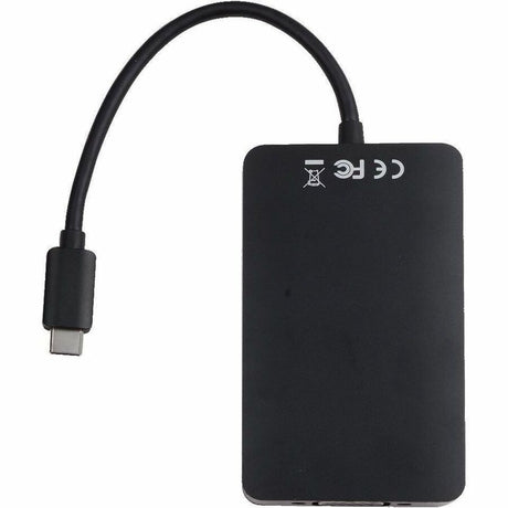 V7 V7UC-U3CRJ45HDVG-BLK USB Type C Docking Station for Desktop PC - 100 W - Black