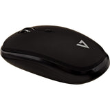 V7 MW550BT Mouse - Bluetooth - USB - 4 Button(s) - Black