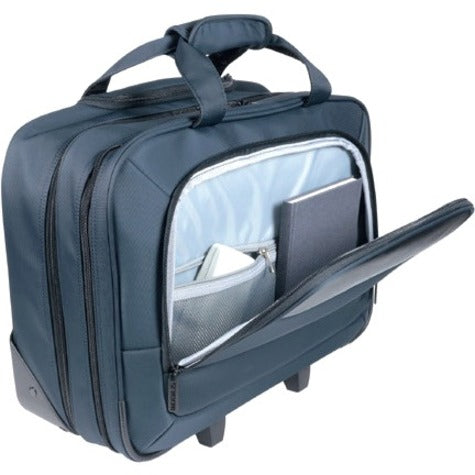 MOBILIS Executive Carrying Case (Trolley) for 35.6 cm (14") to 43.2 cm (17") Notebook, Tablet PC, Accessories - Navy Blue, Black