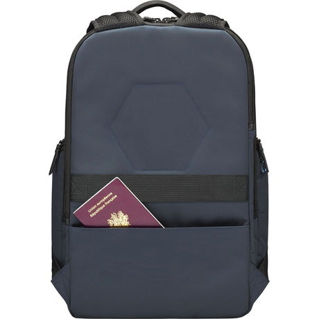 MOBILIS Executive Carrying Case (Backpack) for 35.6 cm (14") to 40.6 cm (16") Notebook, Tablet PC, Cellular Phone, Bottle, Power Bank, Cable, Accessories - Navy Blue, Black