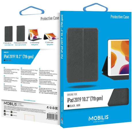 MOBILIS Origine Carrying Case (Folio) for 25.9 cm (10.2") Apple iPad (7th Generation) Tablet - Black