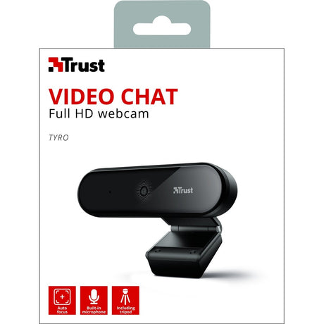 Trust Tyro Webcam - 30 fps - Black, Silver - USB 2.0