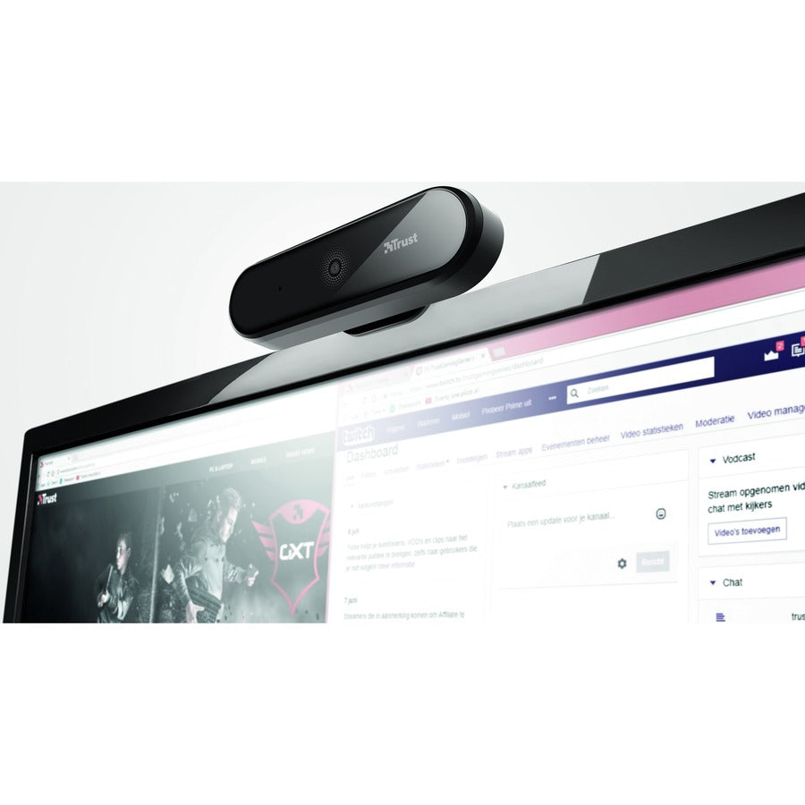 Trust Tyro Webcam - 30 fps - Black, Silver - USB 2.0