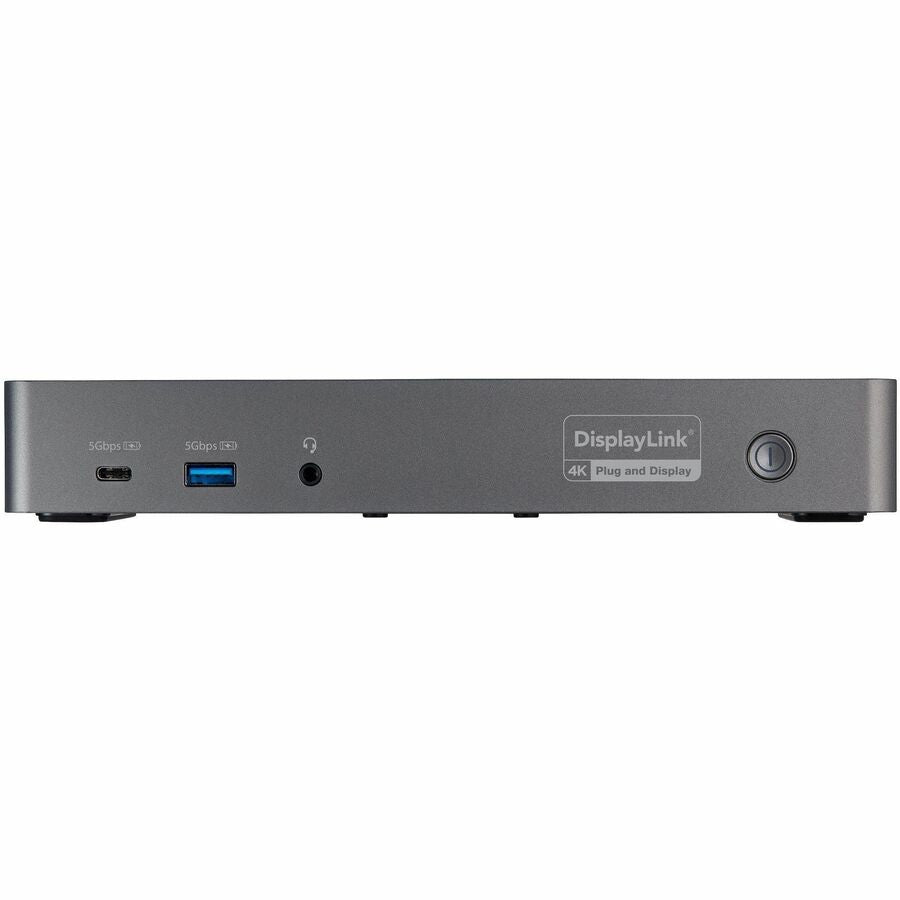 StarTech.com USB-C & USB-A Dock, Hybrid Triple Monitor Laptop Docking Station DisplayPort & HDMI 4K 60Hz/85W PD/6x USB/GbE, TAA