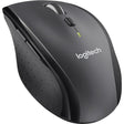 Logitech Marathon M705 Mouse - Radio Frequency - USB - Optical - 7 Button(s) - Charcoal