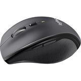 Logitech Marathon M705 Mouse - Radio Frequency - USB - Optical - 7 Button(s) - Charcoal
