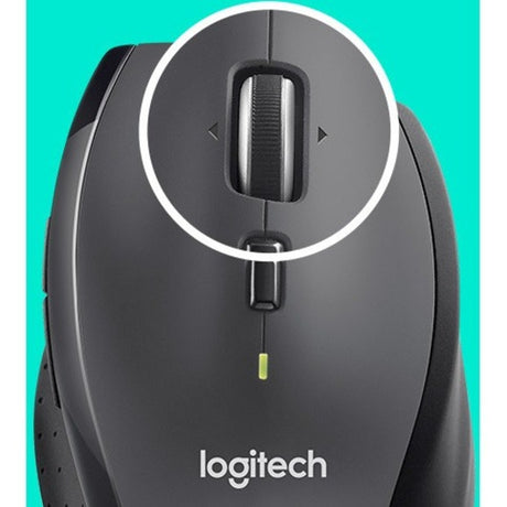 Logitech Marathon M705 Mouse - Radio Frequency - USB - Optical - 7 Button(s) - Charcoal