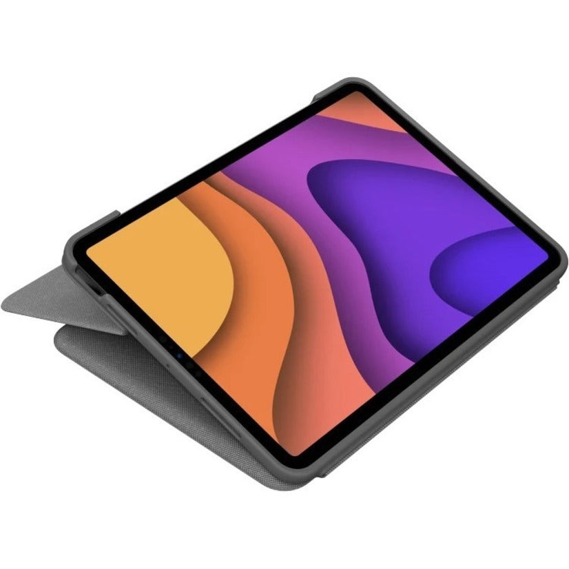 Logitech Folio Touch Keyboard/Cover Case (Folio) Apple, Logitech iPad Air (4th Generation) Tablet - Oxford Gray
