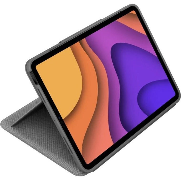 Logitech Folio Touch Keyboard/Cover Case (Folio) Apple, Logitech iPad Air (4th Generation) Tablet - Oxford Gray