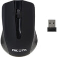Dicota Comfort Mouse - Radio Frequency - USB - Black