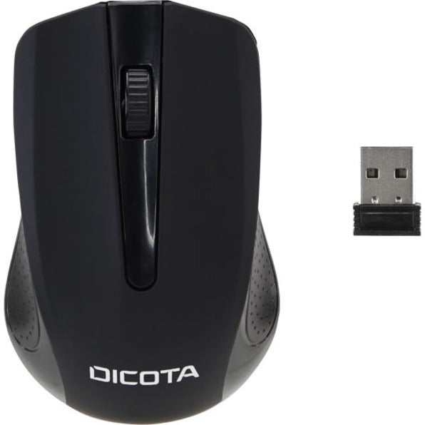 Dicota Comfort Mouse - Radio Frequency - USB - Black