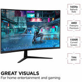 ViewSonic OMNI VX3218-PC-MHD 32" Class Full HD Curved Screen LED Monitor - 16:9 - Black