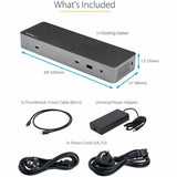 StarTech.com USB C Docking Station for MacBook Pro/Air-M1/M2/M3/M4 (Thunderbolt Compatible) - Dual HDMI/DisplayPort, 96W Power Delivery