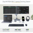 StarTech.com USB C Docking Station for MacBook Pro/Air-M1/M2/M3/M4 (Thunderbolt Compatible) - Dual HDMI/DisplayPort, 96W Power Delivery