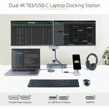 StarTech.com USB C Docking Station for MacBook Pro/Air-M1/M2/M3/M4 (Thunderbolt Compatible) - Dual HDMI/DisplayPort, 96W Power Delivery