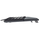 CHERRY ERGO KC 4500 Rugged Keyboard - Cable Connectivity - USB Interface - English (UK) - QWERTY Layout - Black