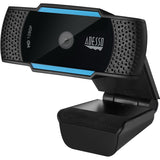 Adesso CyberTrack CyberTrack H5 Webcam - 2.1 Megapixel - 30 fps - Black, Blue - USB 2.0 - 1 Each