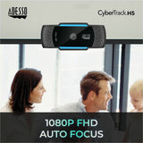 Adesso CyberTrack CyberTrack H5 Webcam - 2.1 Megapixel - 30 fps - Black, Blue - USB 2.0 - 1 Each