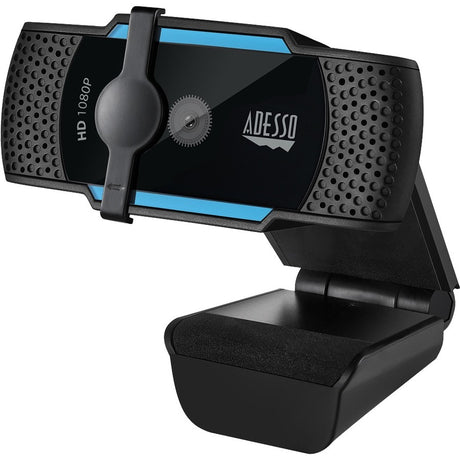 Adesso CyberTrack CyberTrack H5 Webcam - 2.1 Megapixel - 30 fps - Black, Blue - USB 2.0 - 1 Each