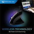 Adesso iMouse E10 Mouse - Radio Frequency - USB - Optical - 6 Button(s) - Black