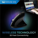 Adesso iMouse E10 Mouse - Radio Frequency - USB - Optical - 6 Button(s) - Black
