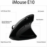 Adesso iMouse E10 Mouse - Radio Frequency - USB - Optical - 6 Button(s) - Black