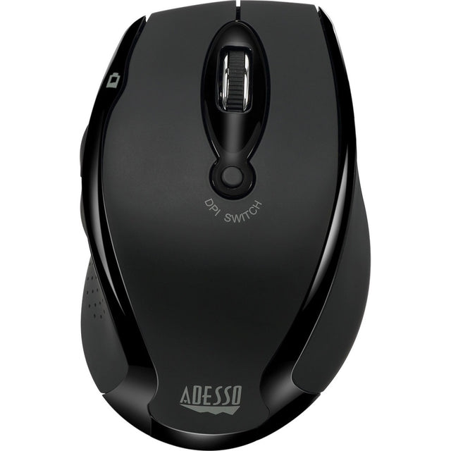 Adesso iMouse M20B Mouse - Radio Frequency - USB - Optical - 6 Button(s) - Black