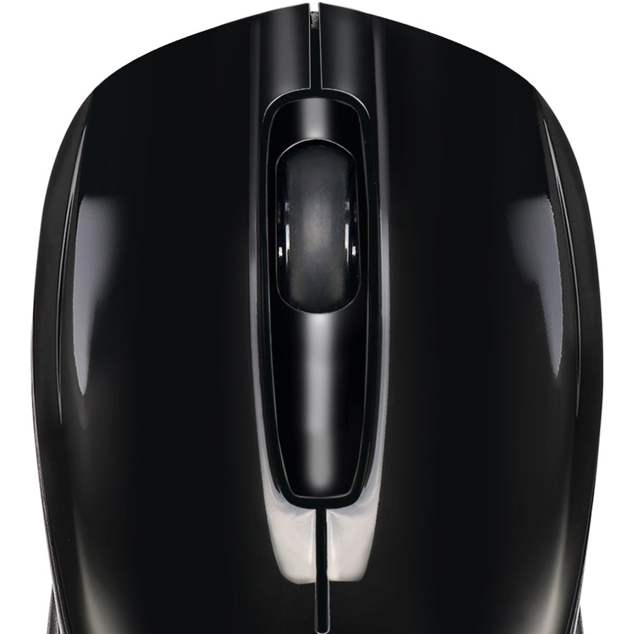 Adesso iMouse S50 Travel Mouse - Radio Frequency - USB - Optical - 3 Button(s) - Black