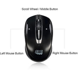 Adesso iMouse S50 Travel Mouse - Radio Frequency - USB - Optical - 3 Button(s) - Black