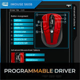 Adesso iMouse S60B Mouse - Radio Frequency - USB - Optical - 6 Button(s) - Black