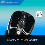 Adesso iMouse S60B Mouse - Radio Frequency - USB - Optical - 6 Button(s) - Black