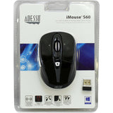 Adesso iMouse S60B Mouse - Radio Frequency - USB - Optical - 6 Button(s) - Black