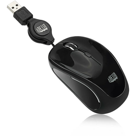 Adesso iMouse S8B Mouse - USB 2.0 - Optical - 3 Button(s) - Black