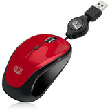 Adesso iMouse S8R Mouse - USB 2.0 - Optical - 3 Button(s) - Red