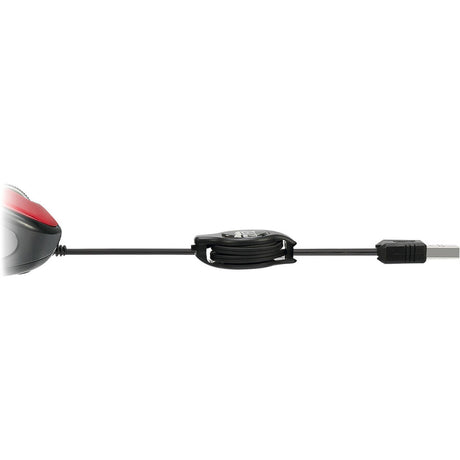 Adesso iMouse S8R Mouse - USB 2.0 - Optical - 3 Button(s) - Red
