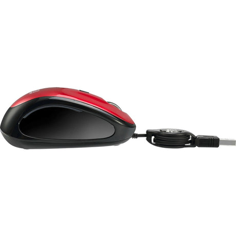 Adesso iMouse S8R Mouse - USB 2.0 - Optical - 3 Button(s) - Red